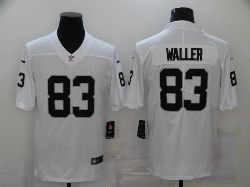 Men Oakland Raiders #83 Waller White Nike Vapor Untouchable Limited 2020 NFL Nike Jerseys